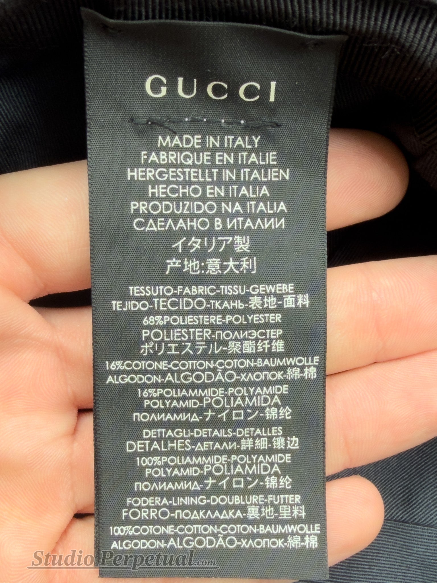 Gucci GG Baseballkappe Schwarz