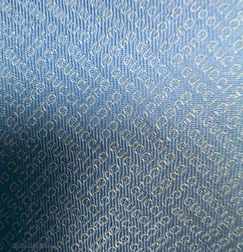 Gucci GG Silk Tie Light Blue