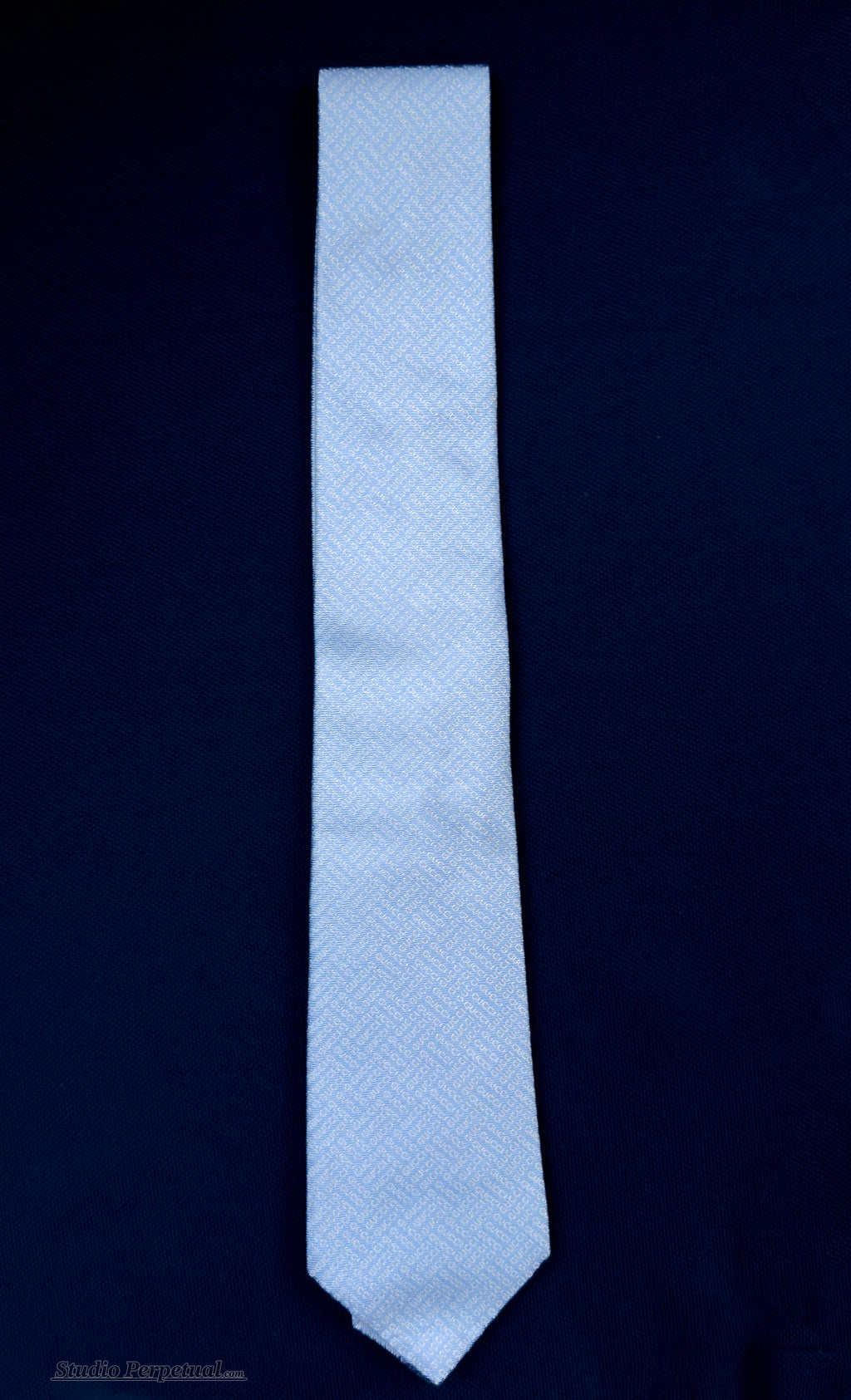 Gucci GG Silk Tie Light Blue